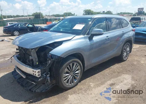 2021 Toyota Highlander Hybrid Platinum из США, поврежденный, VIN 5TDEBRCH5MS019667